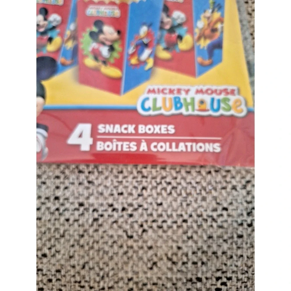 Disney Mickey Mouse Party- 4 Snack Boxes‎
